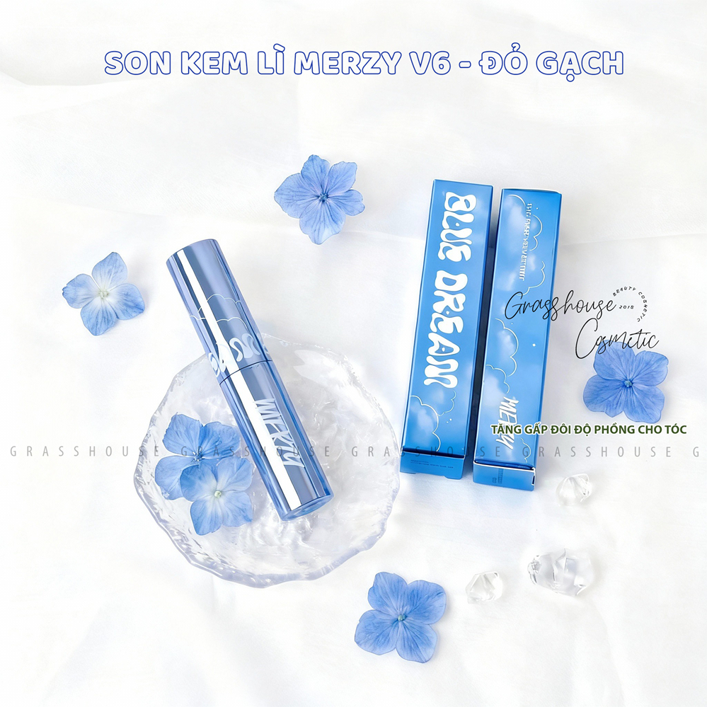 [MẪU 2025] Son Kem Lì Merzy The First Velvet Tint #V6 Firenze Negroni Màu đỏ gạch phù hợp với mọi là