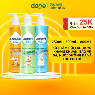  Sữa Tắm Gội Trẻ Em Lactacyd Baby 500ml 250ml - Sữa tắm gội dịu nhẹ cho bé giúp nuôi dưỡng da tăng sức đề kháng cho da 