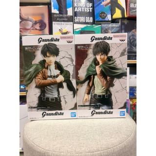 MÔ HÌNH Eren Yeager & Levi - Attack on titan  - Grandista Bandai FIGURE CHÍNH HÃNG đồ decor máy tính quà tặng Nabifigure
