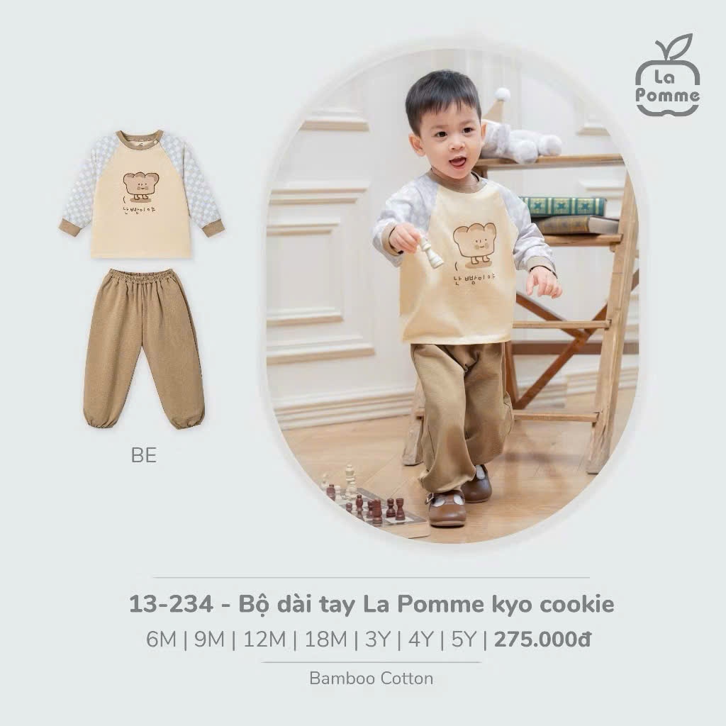 La Pomme Bộ dài tay La Pomme kyo cookie