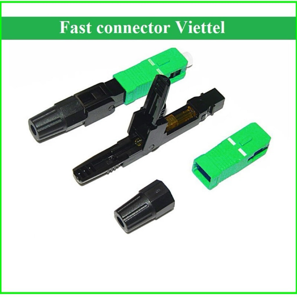 Vỉ 10 đầu nối nhanh viettel DYS/KT SC APC, Fast connector APC Gpon