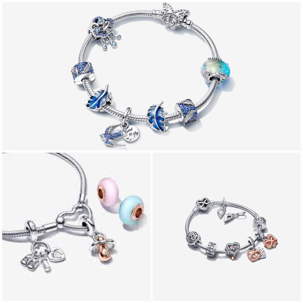 [Chính hãng giỏ 4] Charm vòng Pandora bạc 925, mạ vàng chính hãng đủ mã SP hàng lướt japan quà tặng 