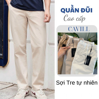  Quần Dài Ống Suông Nam CAVILL. Chất Sợi Tre dày dặn Form Suông Đứng Ống Rộng Thoải Mái Phong Cách Mặc 4 mùa 
