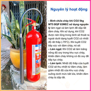 {có kiểm định}Bình chữa cháy khí C02 5kg 83MEC của BỘ QUỐC PHÒNG có tem kiểmđịnh-Chuyên điện và sạch