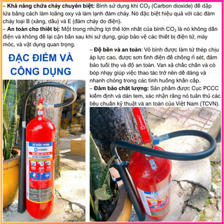 {có kiểm định}Bình chữa cháy khí C02 5kg 83MEC của BỘ QUỐC PHÒNG có tem kiểmđịnh-Chuyên điện và sạch