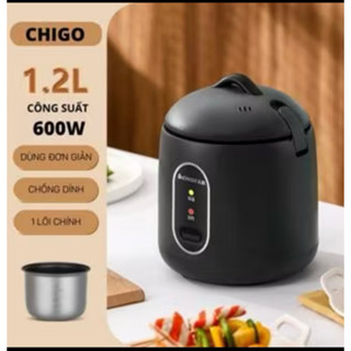 Nồi Cơm Điện Mini Chigo Tráng Chống Dính, Nấu Hầm Ninh Cháo Đa Năng Phù Hợp Cho 2 Người Lớn