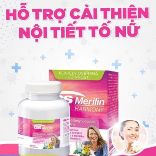 GS MERILIN - Viên Uống Cải Thiện Sinh Lý Nữ. Liệu Pháp Không Hormon Chống Lão Hóa Sớm Điều Hòa kinh 