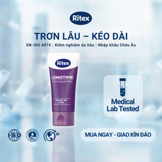 Gel Bôi Trơn Ritex Longtime 50ml – Kéo Dài Cuộc Yêu, Gốc Silicone Trơn Lâu, Chính Hãng Đức