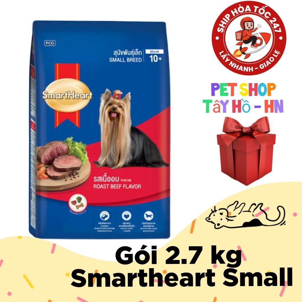 XẢ KHO - GIÁ SỐC - 2,7 kg Small Smartheart - dành cho chó giống nhỏ , Chó nhỏ lông dài