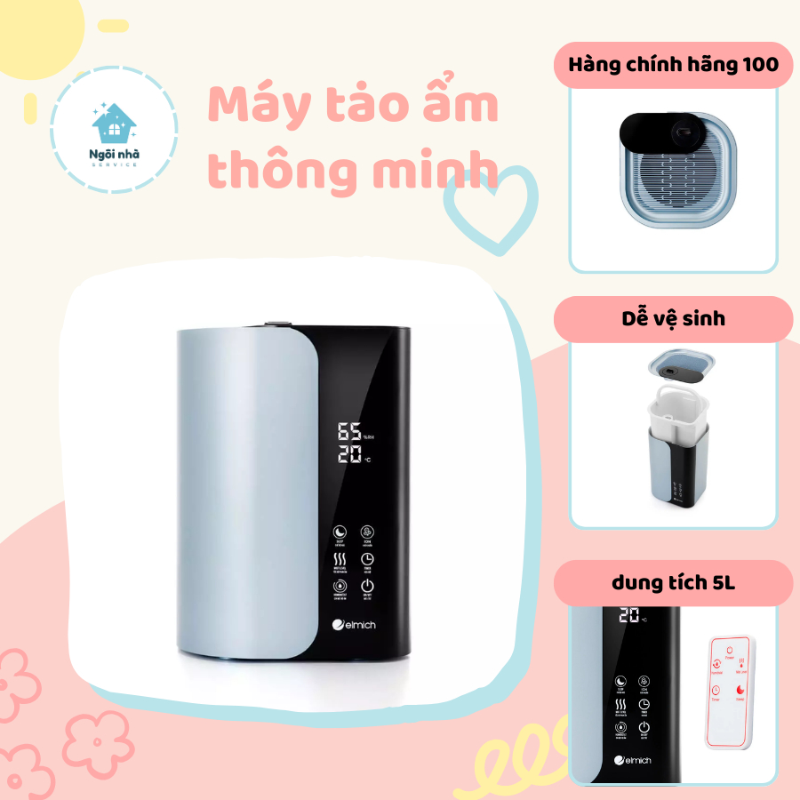Máy tạo ẩm thông minh Elmich HE-8583 dung tích 5L