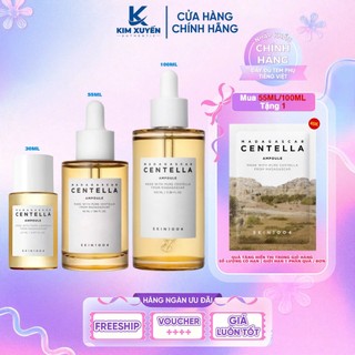    55 100ML TẶNG GÓI SERUM 1.5ML    NÂU  Serum rau má CENTELLA SKIN1004 Ampoule 30ML 55ML 100ML 