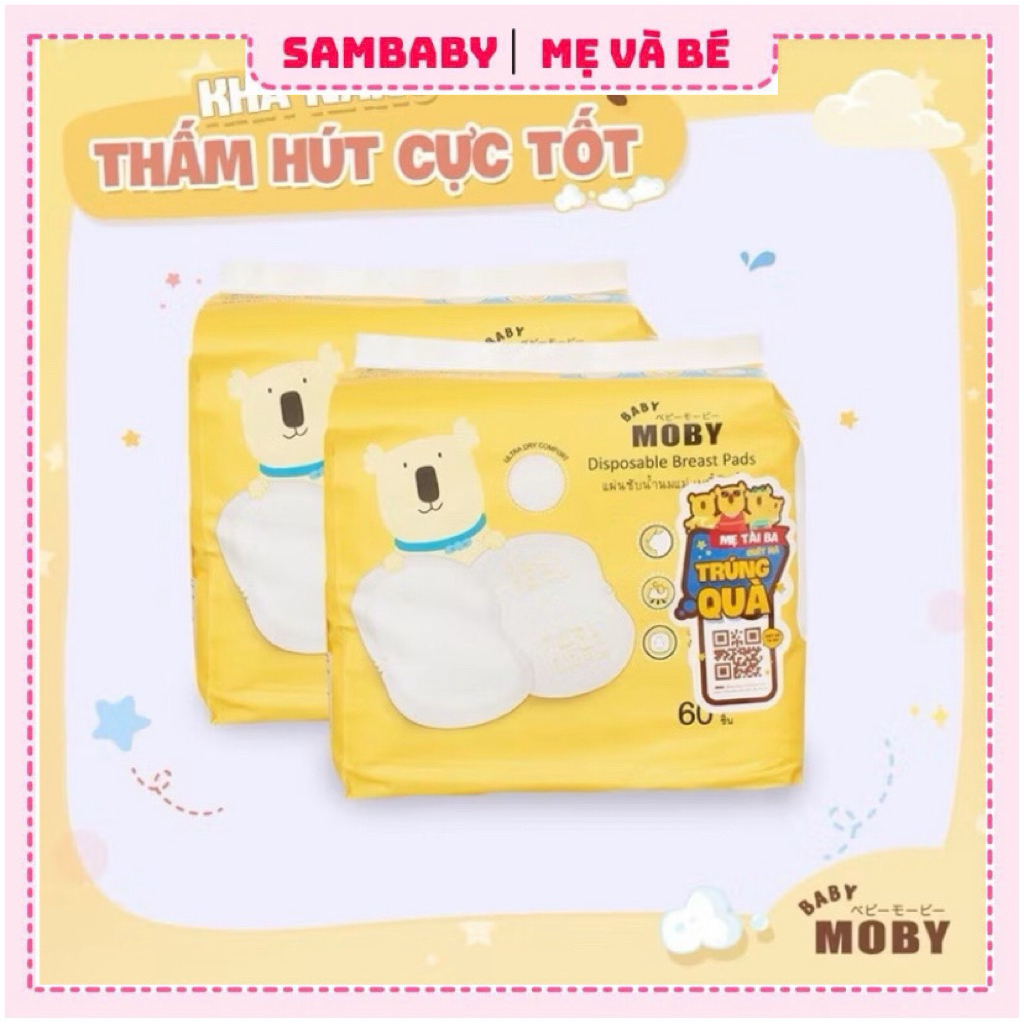 Miếng lót thấm sữa MOBY chính hãng