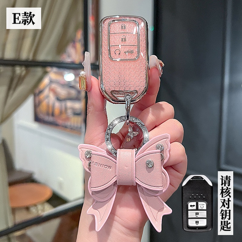 Ốp Chìa Khóa Xe Honda City, CRV, CIVIC, ACCORD, HR-V - Loại 4 Nút Bấm Cao Cấp Mẫu Mới