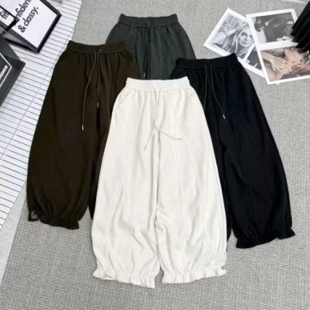 [ LEN BOOM 90CM ] QUẦN LEN LÔNG THỎ DÁNG RỘNG BOM GẤU