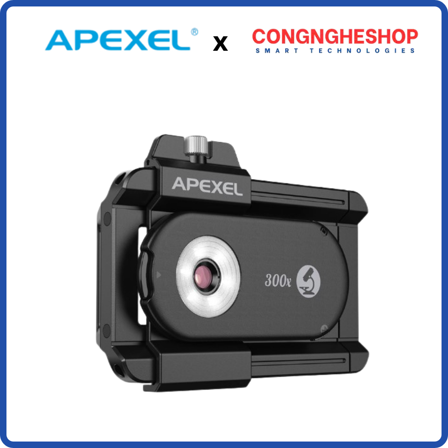APL-MS300 Ống kính hiển vi Apexel 300x kèm đèn LED và đèn UV