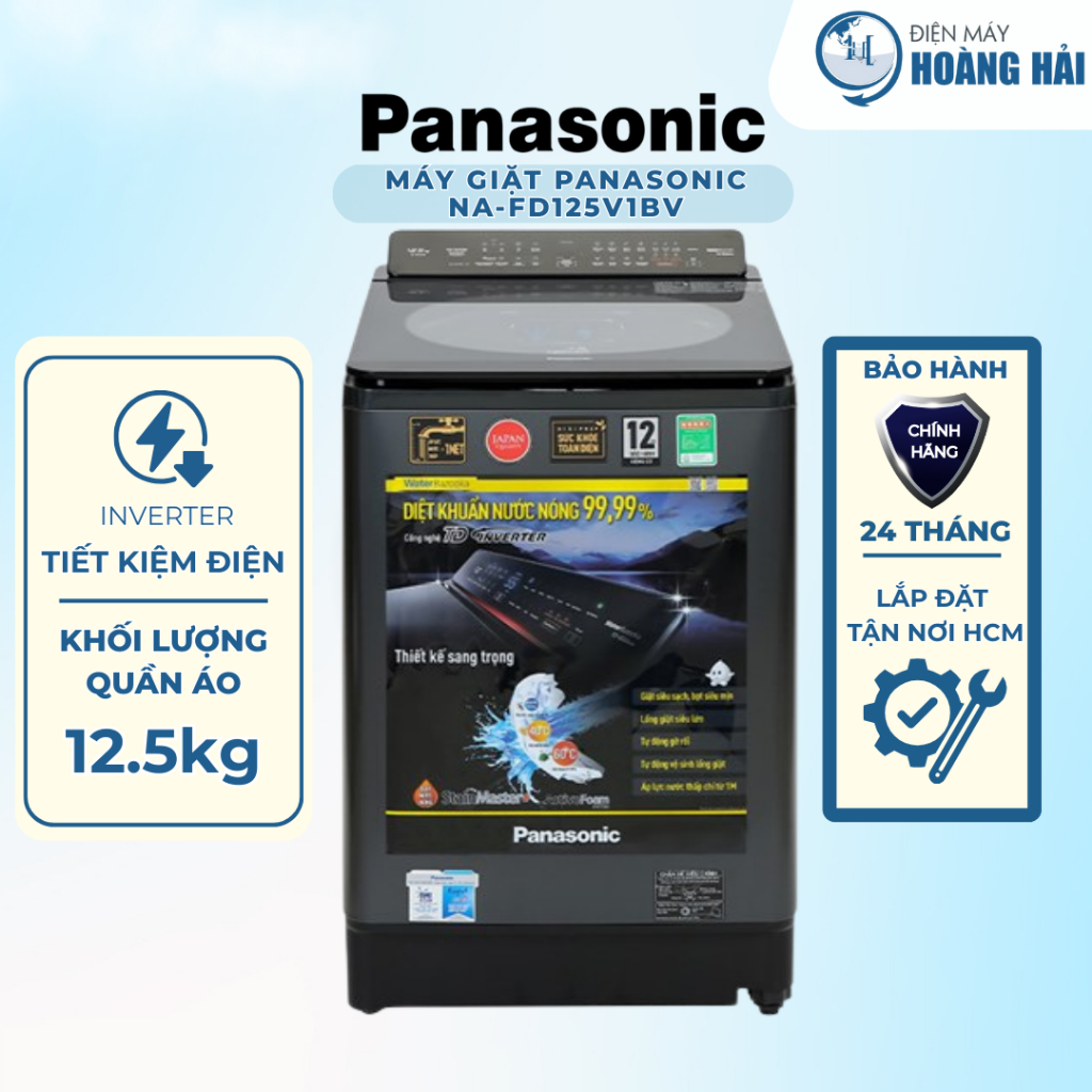 NA-FD125V1BV | MÁY GIẶT PANASONIC INVERTER 12.5 KG NA-FD125V1BV - Hàng Chính Hãng