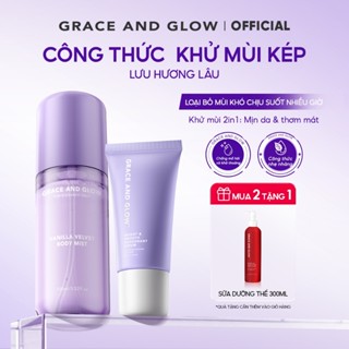   MUA 2 TẶNG 1  Công thức khử mùi kép Body Mist & lăn khử mùi Grace And Glow Black Opium lưu hương lâu 50ml+100ml 