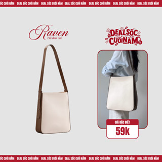  Túi Xách RAVEN Đeo Vai Da Nam Nữ Thời Trang Trượt Nước Đựng Laptop Đi Học Làm | M STUDIO 