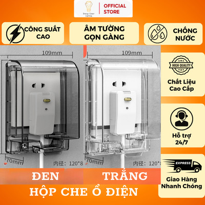 Hộp Che Ổ Điện Trong Suốt - Hộp Chống Nước Cho Ổ Cắm