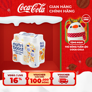  Lốc 6 Chai Sữa Nutriboost Thế Hệ Mới Hương Cam 297ml Chai Coca-Cola Official Store Sale 15.12_SP 