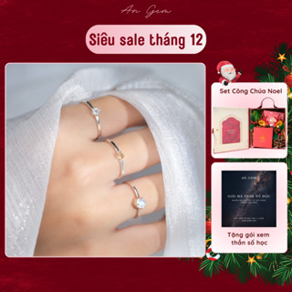  Nhẫn bạc mix đá Topaz Peridot Garnet Citrine An gem ,nhẫn bạc S925 nữ đá phong thuỷ freesize 