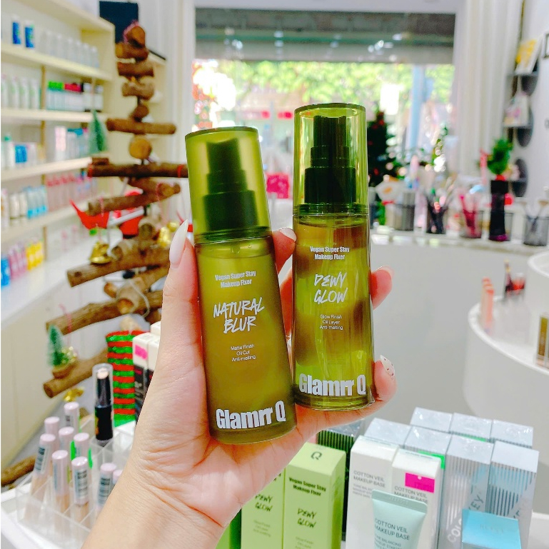 XỊT KHOÁ NỀN GLAM.RR Q VEGAN SUPER MAKEUP FIXER 50ML - CỐ ĐỊNH LỚP NỀN LÂU TRÔI