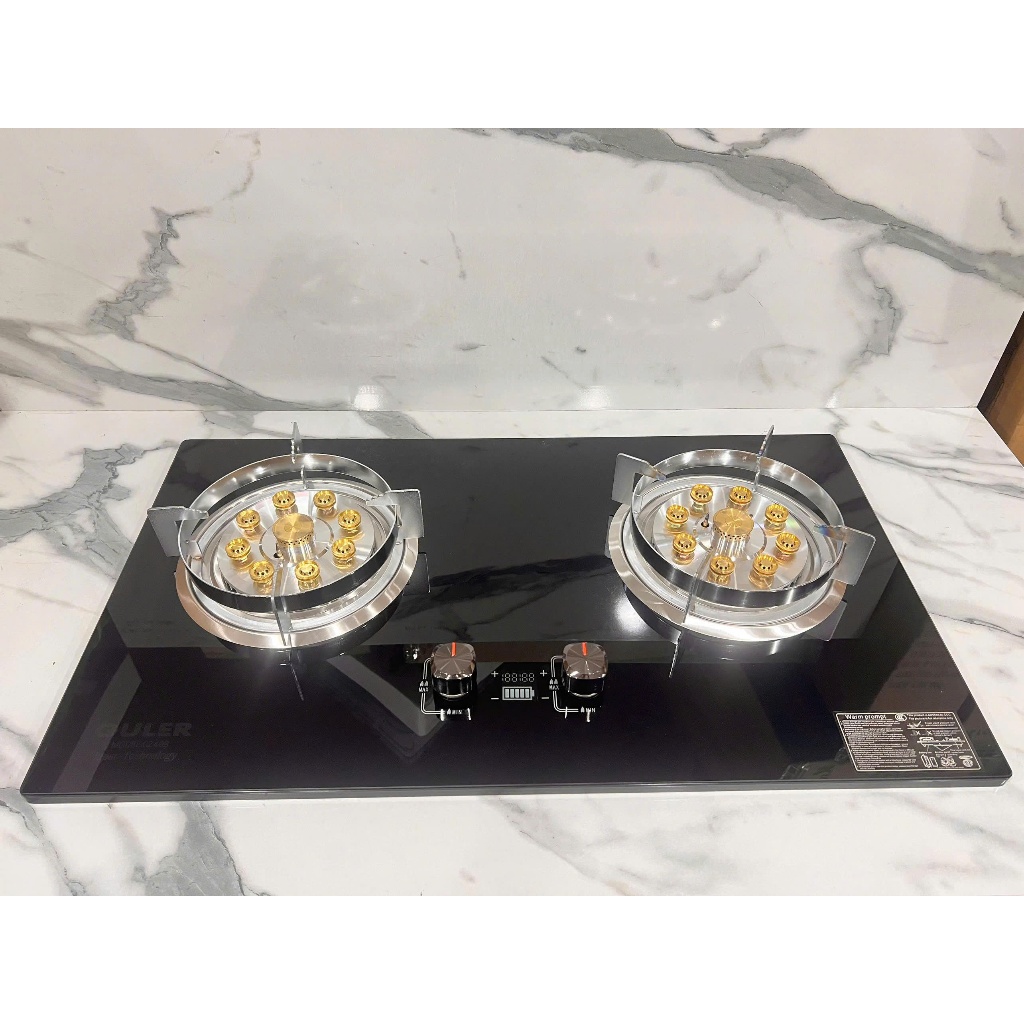 Bếp Gas Đôi 9 Đầu Đốt Cao Cấp Tích Hợp Chế Độ Hẹn Giờ Cảm Biến Ngắt Ga Tự Động - BH 24 THÁNG