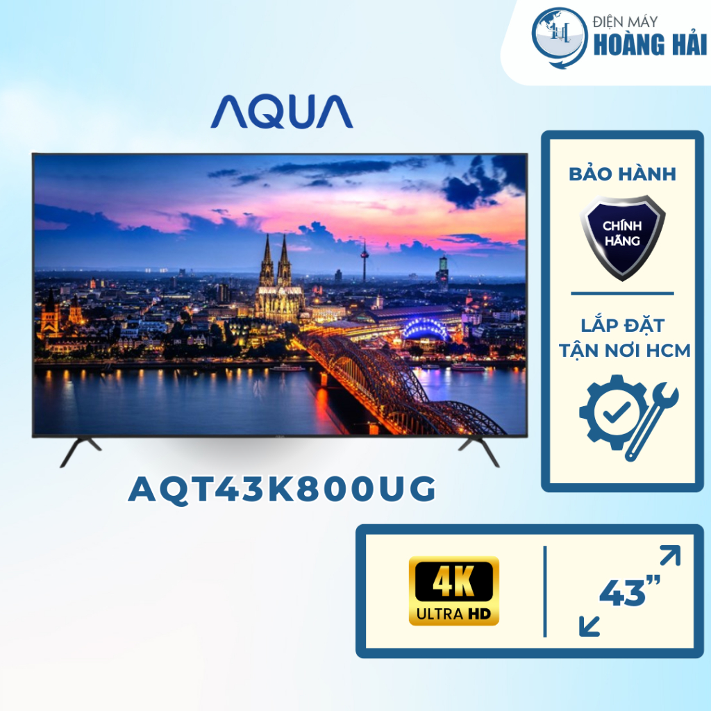AQT43K800UG | Android Tivi Aqua 4K 43 inch AQT43K800UG - Hàng chính hãng
