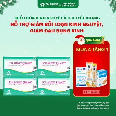 TPBVSK ÍCH HUYẾT KHANG Hỗ Trợ Điều Hòa Kinh Nguyệt, Hỗ Trợ Giảm Đau Bụng Kinh