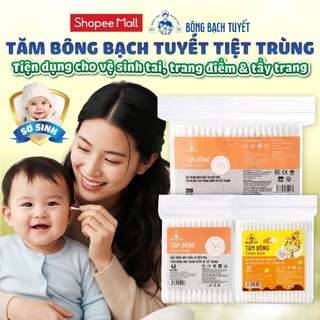 Tăm bông Bạch Tuyết Cotton Buds - Nhiều Loại - bông dành cho người lớn/trẻ em