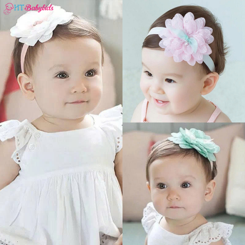 Băng Đô Cho Bé Gái Hoa Sen HTBabykids B8 Nhiều Màu Xinh Xắn