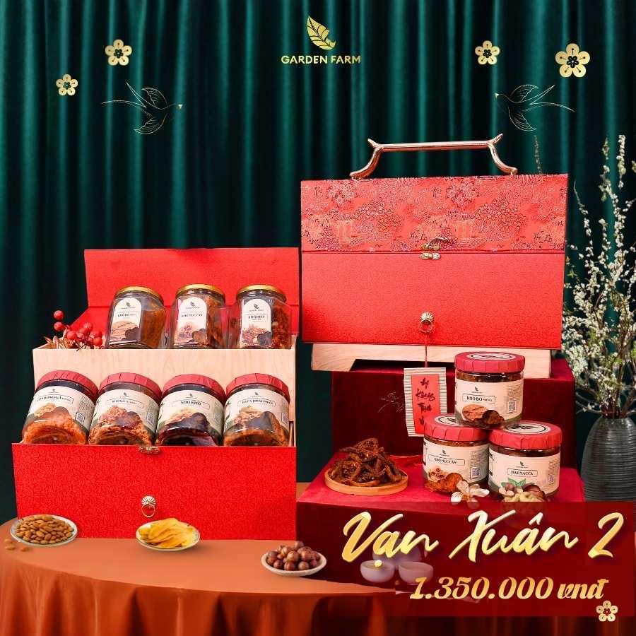 Hộp quà tết cao cấp Garden Farm 2026 - VẠN XUÂN 2