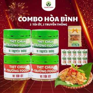  Combo 4 Thịt Chua Trường Foods  2 Truyền Thống 2 Tỏi Ớt  180g Hộp - Chi Nhánh Hà Nội 