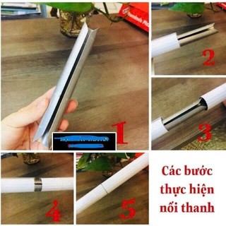 thanh NHÔM treo rèm 3m-4m đầy đủ phụ kiện hàng cao cấp
