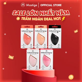   MỚI  Bông mút tán nền kháng khuẩn Mastige - Mút trứng trang điểm ướt và khô đa năng giảm hút nền không latex 