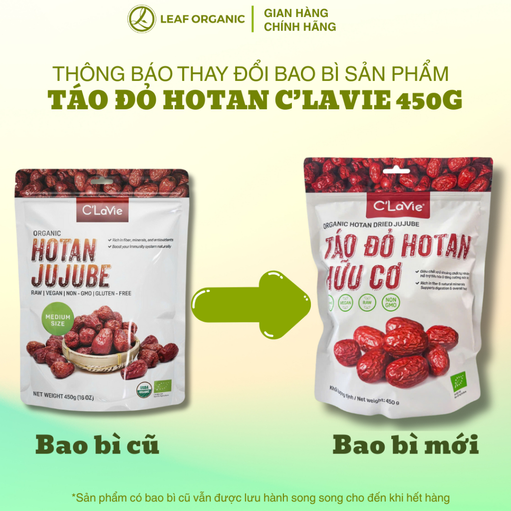 Táo đỏ, kỷ tử hữu cơ C'Lavie, táo đỏ 450g loại 1 size to giàu dinh dưỡng