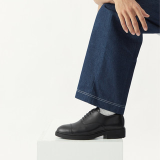Giày Tây Nam THEWOLF MINIMAL OXFORD - BLACK