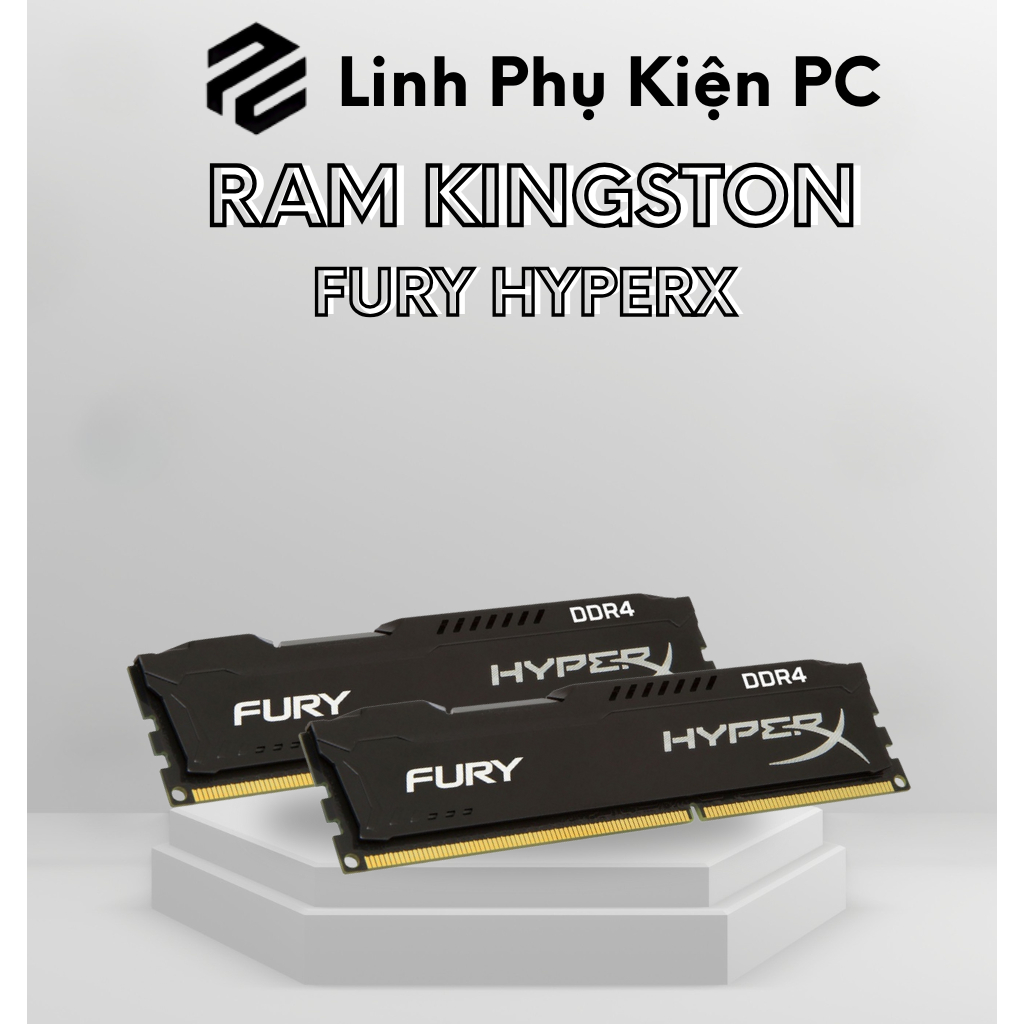 RAM Kingston HyperX Fury 16GB/8GB DDR4 Bus 3200MHz bảo hành 36 tháng