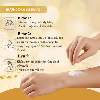 Gomez Kem Body Dưỡng Ẩm & Làm Mềm Da. - Nâng Tone Cho Mọi Loại Da Với Chiết Xuất Tự Nhiên Giàu Dưỡng Chất