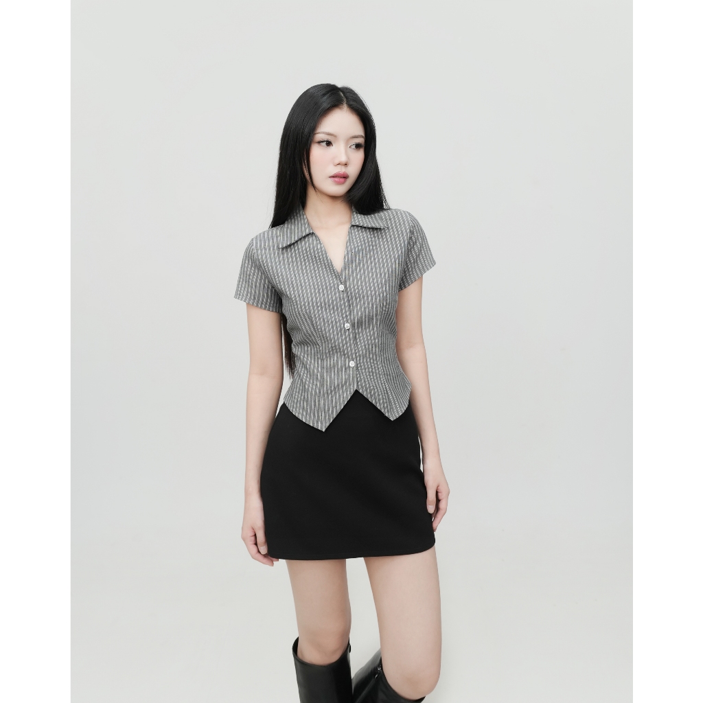 DALLA Áo sơ mi ôm 3 nút tay ngắn (SM10) Rosiya Shirt HOT! | BigBuy360 - bigbuy360.vn