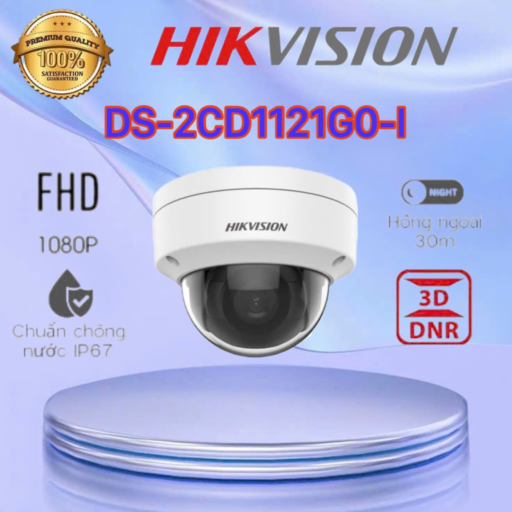 Camera IP 2MP bán cầu HIKVISION DS-2CD1121G0-I