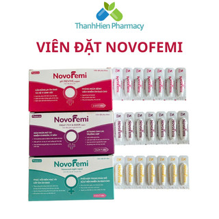 Viên đặt NOVOFEMI HỒNG-TÍM XANH - Giảm ngứa, khử mùi, phục hồi và cấp ẩm chuyên sâu