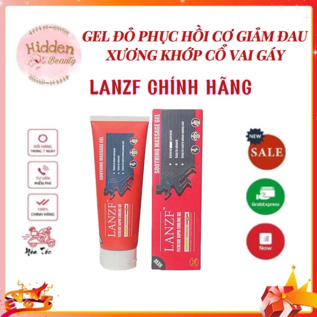 Gel Massage Giảm Đau Xương Khớp LANZF SOUTHMOON- Gel CHONDROITI Cổ Vai-Gel Đỏ LANZF Sodium Soothing 