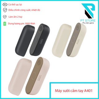 Máy sưởi tay A401 - Làm ấm cả 2 tay - Nhiệt độ tối đa lên tới 60 độ - Tự động điều chỉnh 3 cấp độ - Dung lượng pin 3000