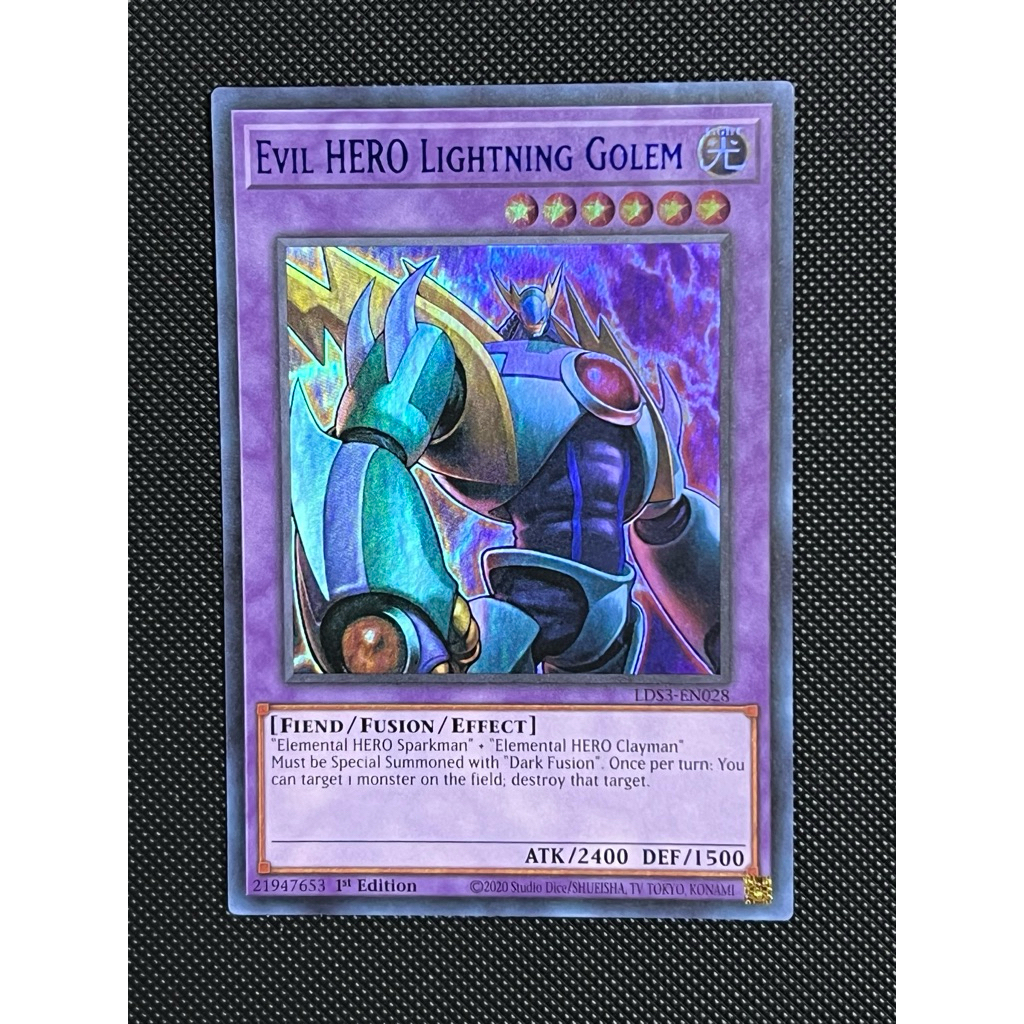 Thẻ bài Yugioh Evil HERO Lightning Golem (Blue)