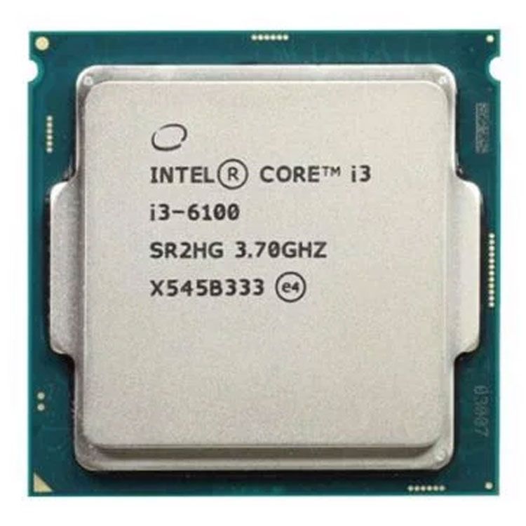 CPU Intel Core i3 6100 (3.70GHz, 3M, 2 Cores 4 Threads) Tray Cũ chưa gồm Fan