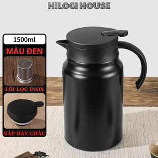  Bình giữ nhiệt pha trà 1500ml có lõi lọc trà inox 316 ấm pha trà giữ nhiệt nóng 15g giữ lạnh 20g cao cấp 