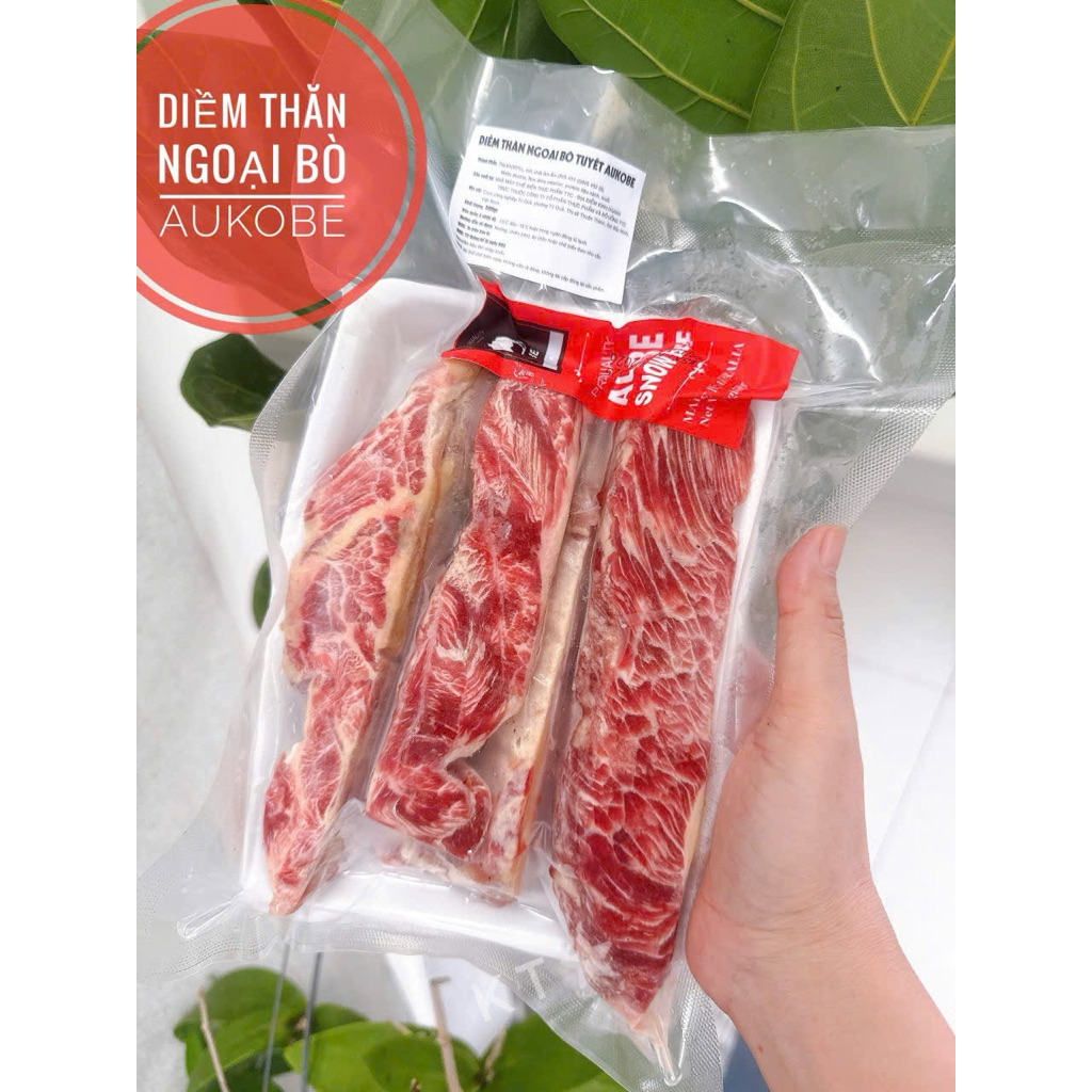 Diềm thăn ngoại bò Aukobe vỉ 0,5kg dùng nướng rất ngon