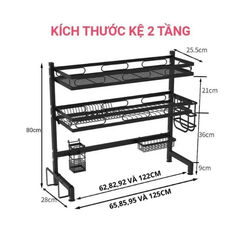 Kệ Để Bát Đĩa Đa Năng Thông Minh - Giá Để Đồ Chén Đĩa Trên Bồn Rửa Bát Thép Carbon, GD06 | BigBuy360 - bigbuy360.vn