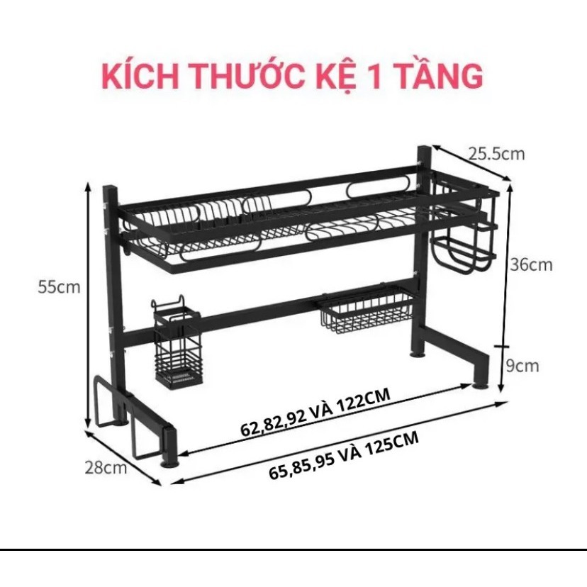 Kệ Để Bát Đĩa Đa Năng Thông Minh - Giá Để Đồ Chén Đĩa Trên Bồn Rửa Bát Thép Carbon, GD06 | BigBuy360 - bigbuy360.vn